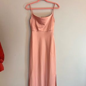 NWT BHLDN Sachin and Babi Cowl Neck MIDI Slip Satin Dress Size 2